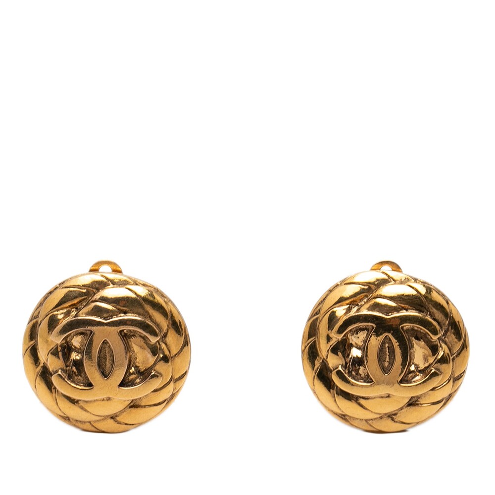 Chanel Cc Gold Plated Quilted Round #272429C50B